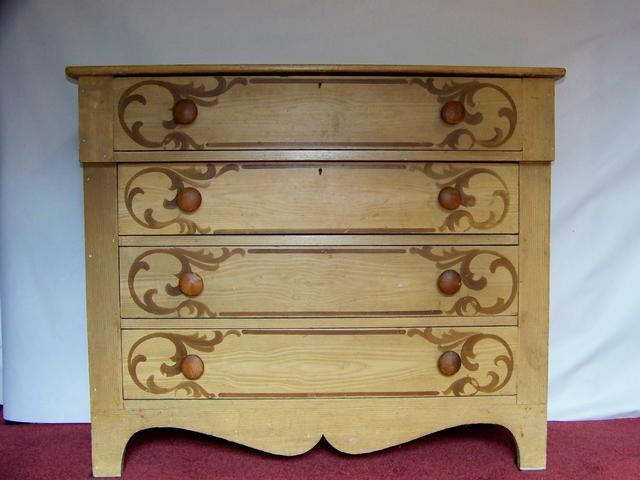 19th Century Painted Front Chest of Drawers item fu5410