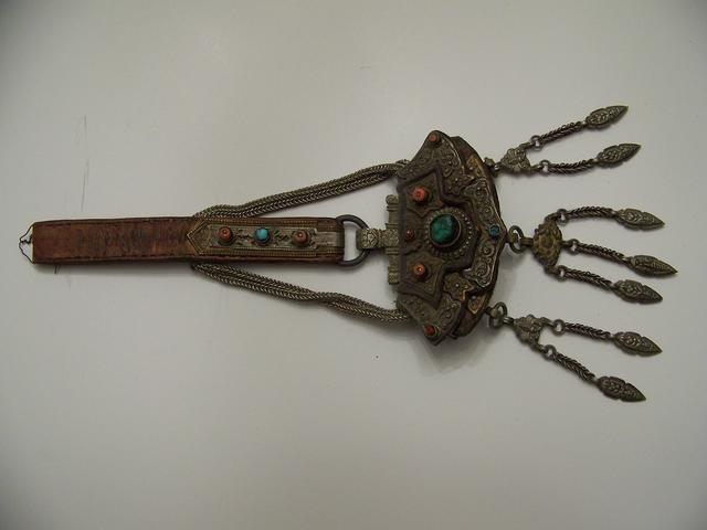 Antique Tibetan Silver, Coral, Turquoise Purse Bag item aa1701