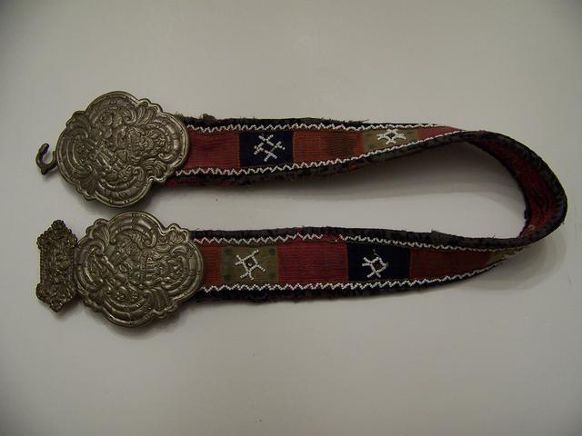 Baltic's Area Belt with Silver Buckle and Beading item at5406