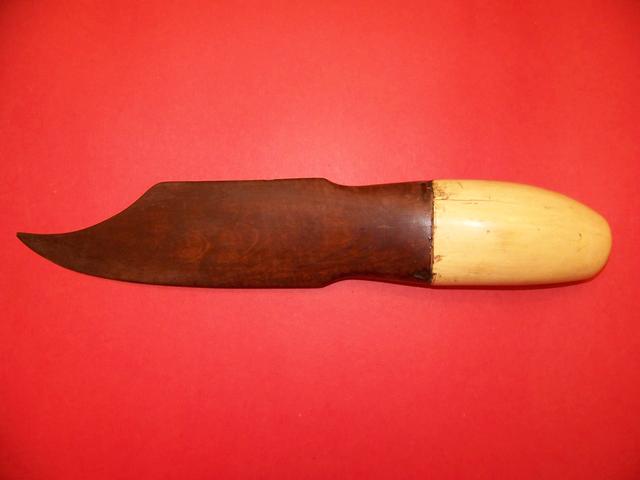 19th Century Bull Sperm Whale's Tooth Dagger item as5417 