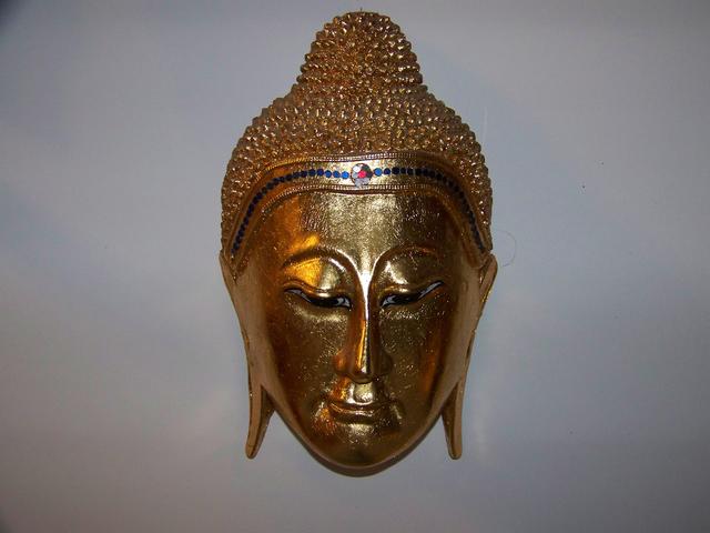 Thai Wooden Carved Buddha Effigy  item aa5401