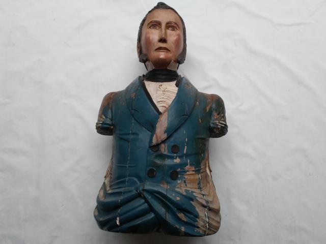 Important Ship's Figure Head of Admiral Perry by S W Burgess item na1701