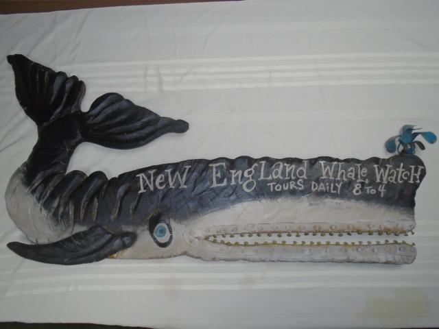 Folk Art Carved Sperm Whale 