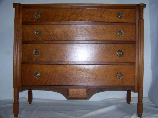  Federal Birds-eye Maple Inlaid Chest of Drawers item fu5402