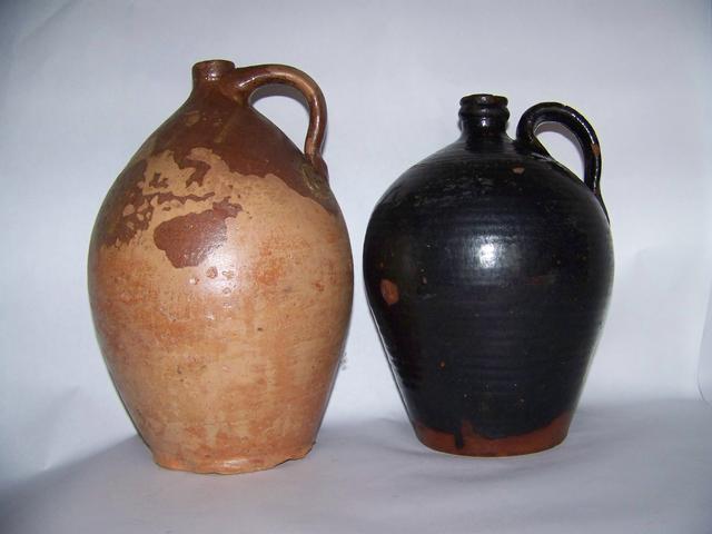 Pair of Vermont Redware Jugs item am5403