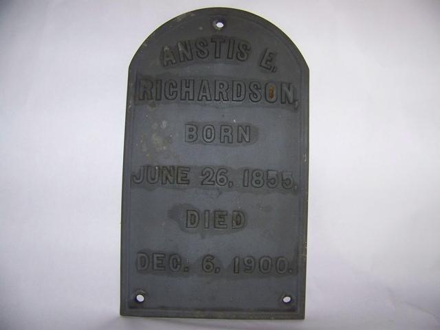 Antique Cast Iron Grave Marker item am5404