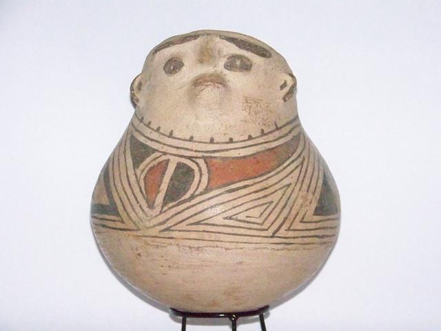 Myan Pottery Head Effigy Olla item at5404